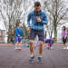 a man jogging