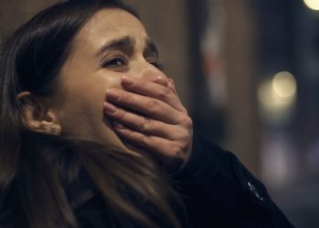 a girl having panic attack