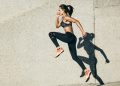 a girl running